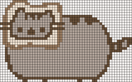 Кот Пушин схема вышивки