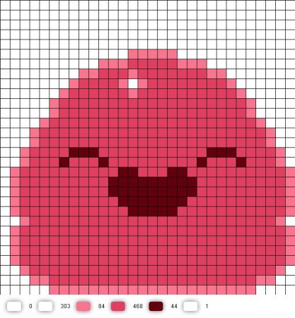 Рисование по клеточкам СЛАЙМ