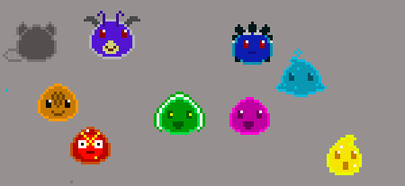 СЛАЙМ пиксельный ранчер