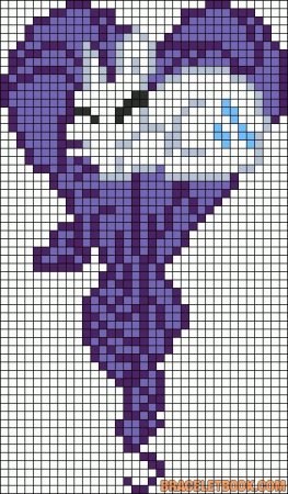 Рисунки по клеточкам пони