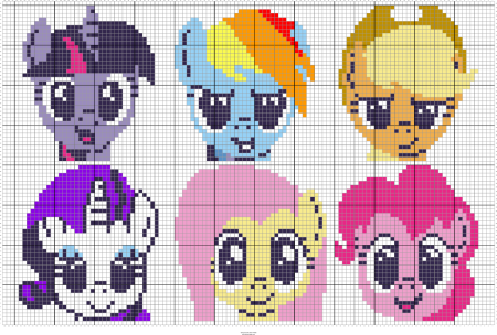 Вышивка крестиком Радуга Дэш