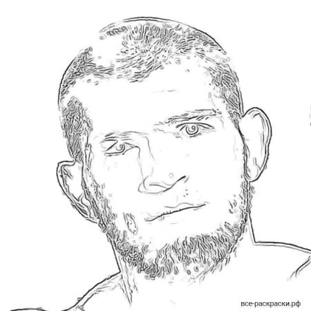 Раскраски Хабиба Нурмагомедова