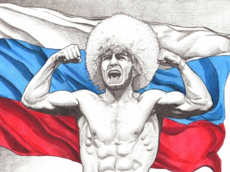 Портрет Хабиба Нурмагомедова