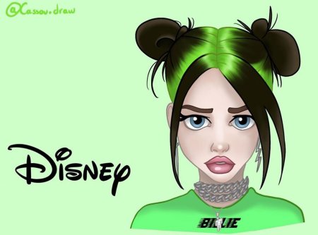 Билли Айлиш рисунок