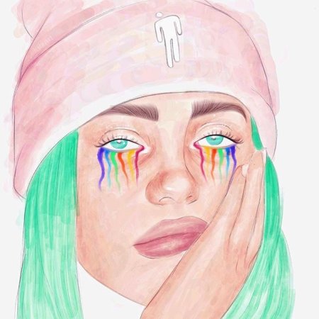 Билли Айлиш для срисовки