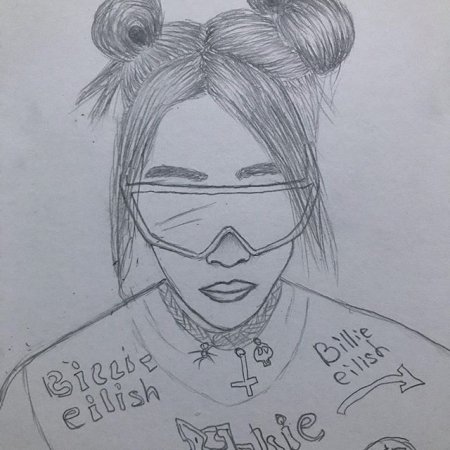Билли Айлиш для срисовки