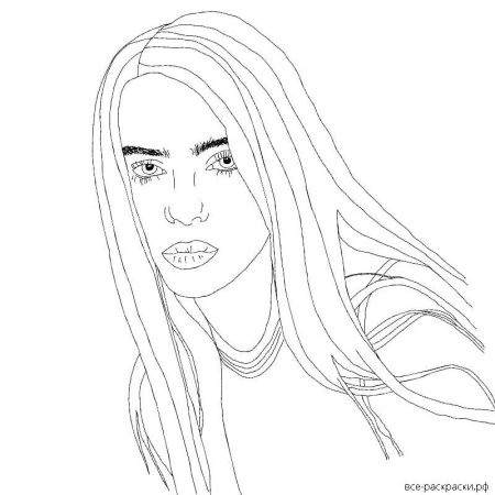 Билли Айлиш раскрасить