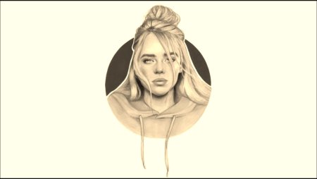 Билли Айлиш Раскрашенная