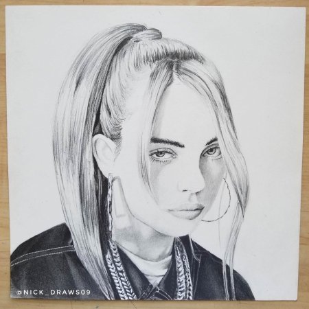 Билли Айлиш рисунок