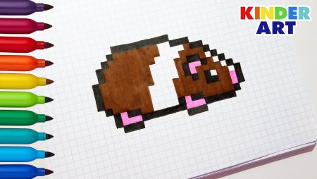 Свинка по клеткам