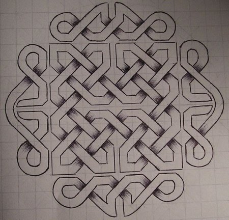 Кельтский орнамент плетенка