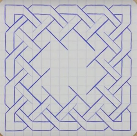 Кельтский узор по точкам