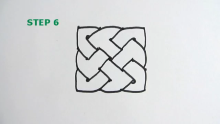 Кельтские узоры в тетради