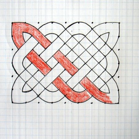 Кельтский узел по клеточкам