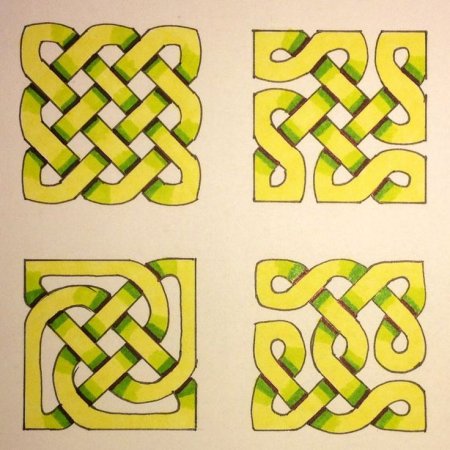 Плетеный орнамент построение