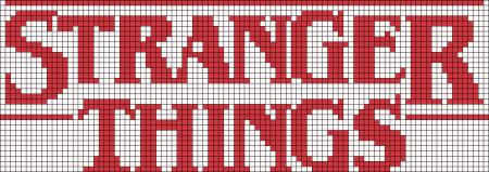 Stranger things вышивка крестом