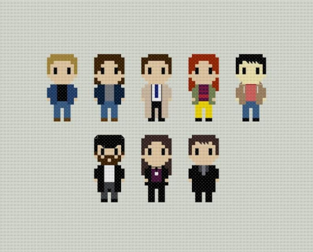 Вышивка крестиком Кастиэль сверхъестественное