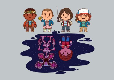 Стикеры stranger things Демогоргон