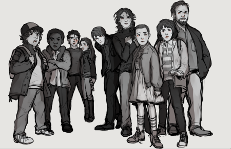 ОСД рисунок stranger things