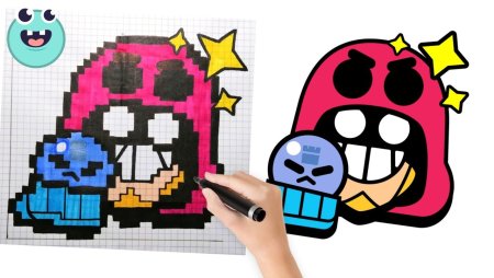 БРАВЛ старс по клеточкам