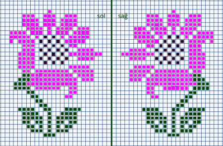 Вышивка по петлям цветы