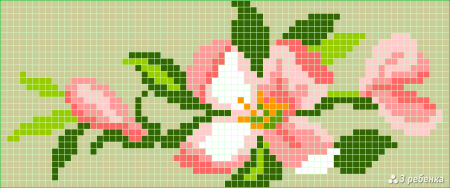 Прямое плетение цветы