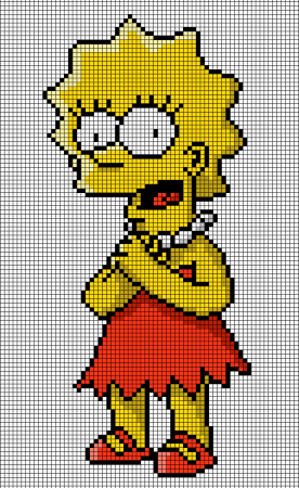 Лиза симпсон из бисера