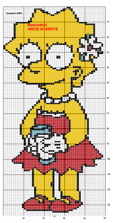 Барт симпсон в клеточку