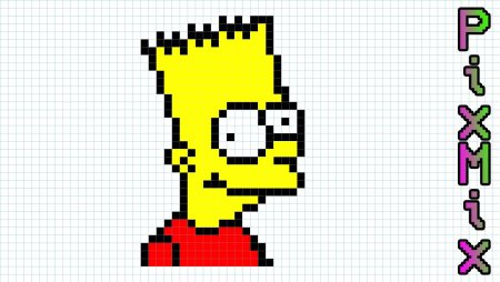 Рисунки по клеточкам мардж симпсон