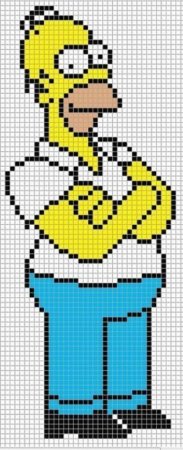 Вышивка барт симпсон