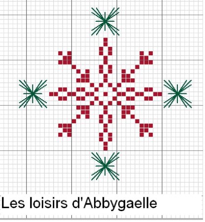 Узор снежинки по клеточкам