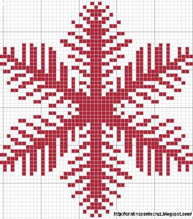 Снежинка по клеточкам