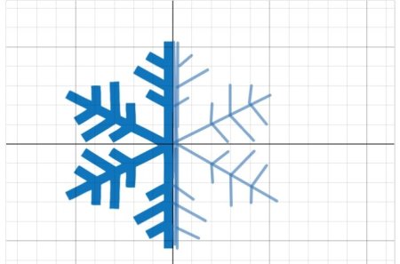 Узор снежинки жаккард