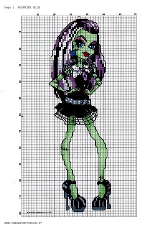 Харли Квинн вышивка крестиком