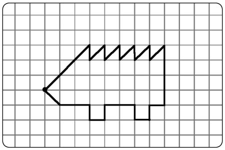 Графический диктант Ежик