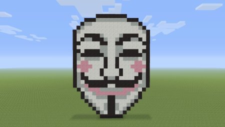 Маска Анонимуса Minecraft