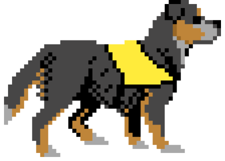 Овчарка по клеточкам