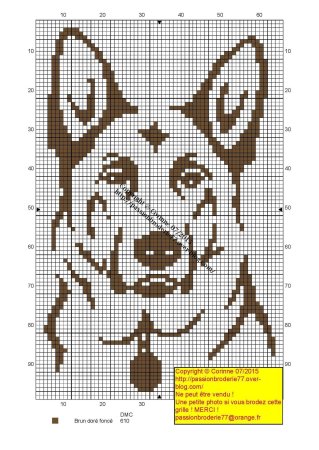 Монохромные вышивки собак