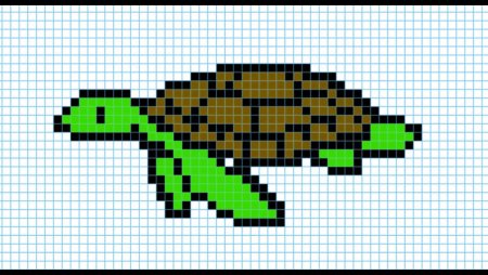 Черепаха по клеточкам