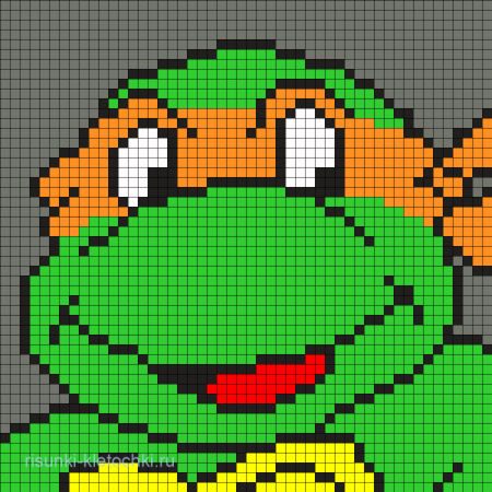 Рисование по клеткам пикселька