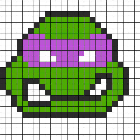 Рисовать по клеточкам Черепашки ниндзя