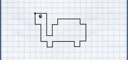 Рисунки по клеточкам ниндзя