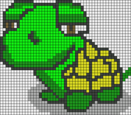 Черепашки ниндзя по клеточкам