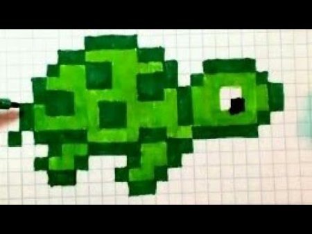 Рисунки по клеткам Черепашки ниндзя