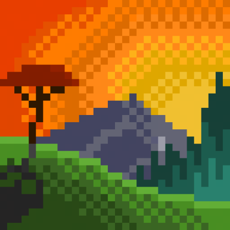 Пиксель арт 32х32 Геншин