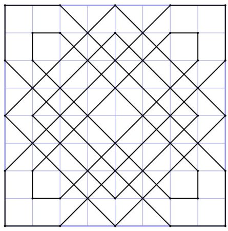 Геометрические узоры в клеточку