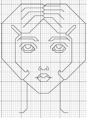 Геометрические рисунки по клеточкам в тетради