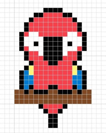 Картинки по клеточкам