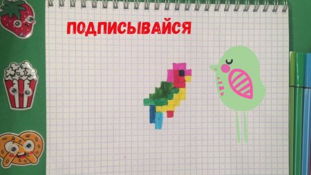 Вышивка крестом схема попугайчики