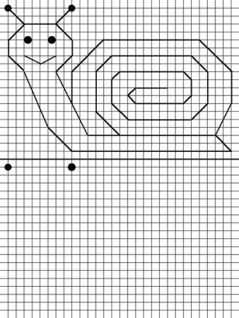 Повторить рисунок по клеткам
